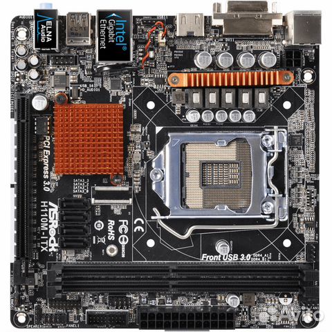 Системная плата сокет 1151 ASRock H110M-iTX