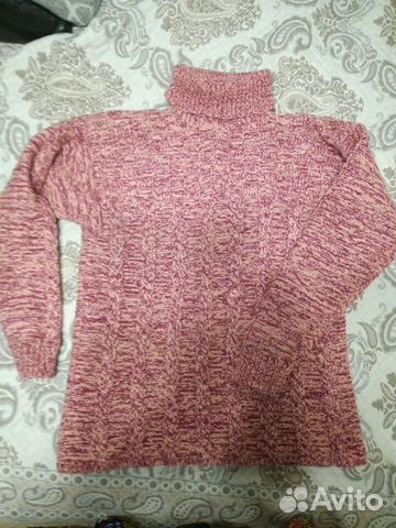 Свитер ручная вязка шерсть 44-46 размер