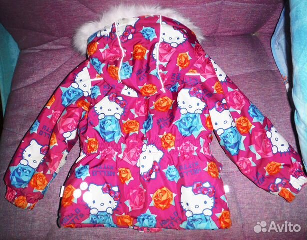 Куртка huppa зимняя р-р 110 Hello kitty