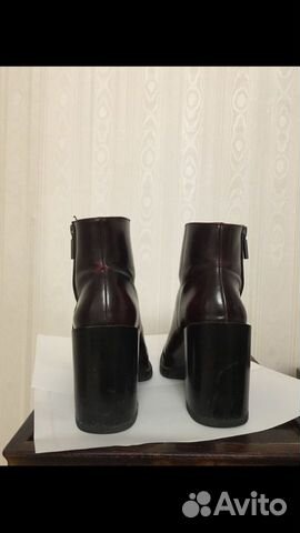 Ботильоны/ботинки Zara цвета бордо Ботильоны/ботинки Zara цвета бордо