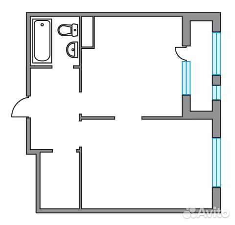 1-к квартира, 45.5 м², 11/26 эт.