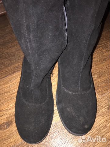 Сапоги женские натуральная замша