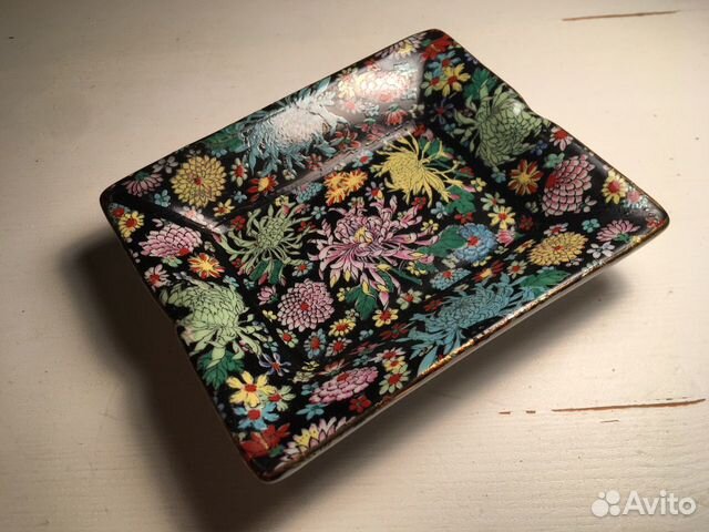 Пепельница Фарфор, ручная роспись Пепельница Фарфор, ручная роспись