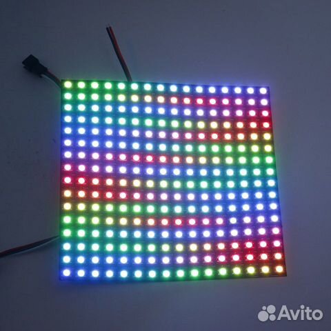Гибкая светодиодная матрица WS2812,16*16, 8*16, 5V Гибкая светодиодная матрица WS2812,16*16, 8*16, 5V