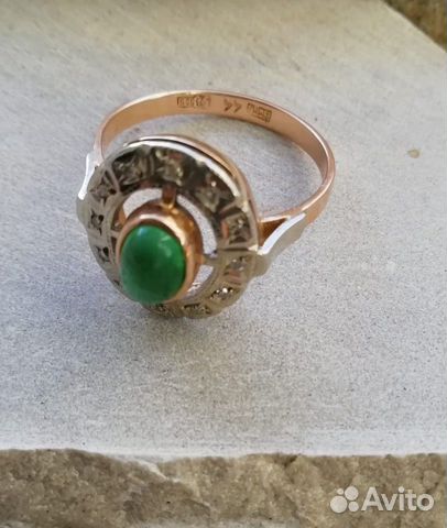 Золотое кольцо с бриллиантами