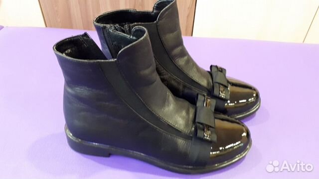 Кожаные осенние сапоги Новые