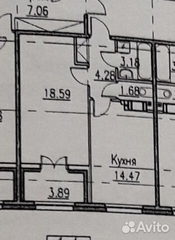 1-к квартира, 42.2 м², 4/8 эт.