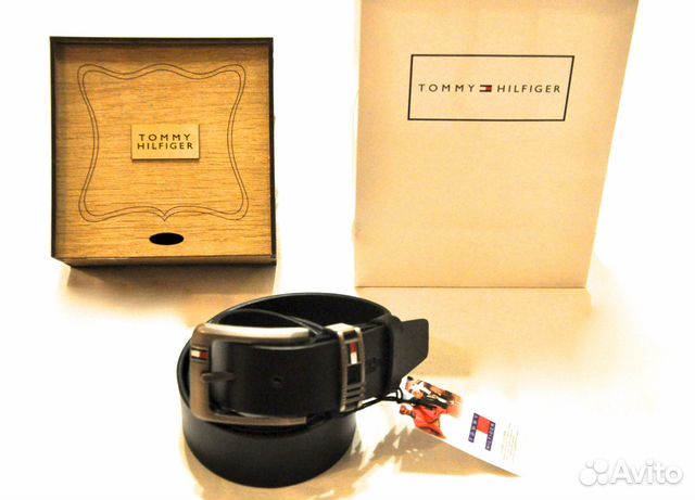 Мужской ремень / Tommy Hilfiger / новый (черный)