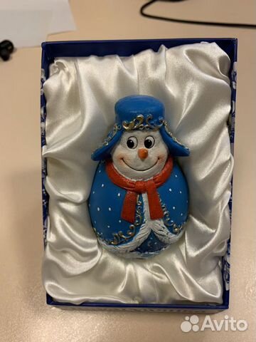 Неваляшка снеговик из полистоуна Неваляшка снеговик из полистоуна