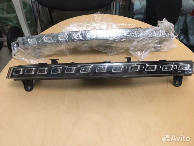 Поворотники и дхо 2в1 LED Audi Q7 оригинал