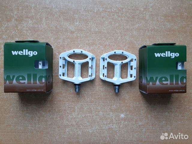 Новые педали Wellgo MG-1 white (промы)