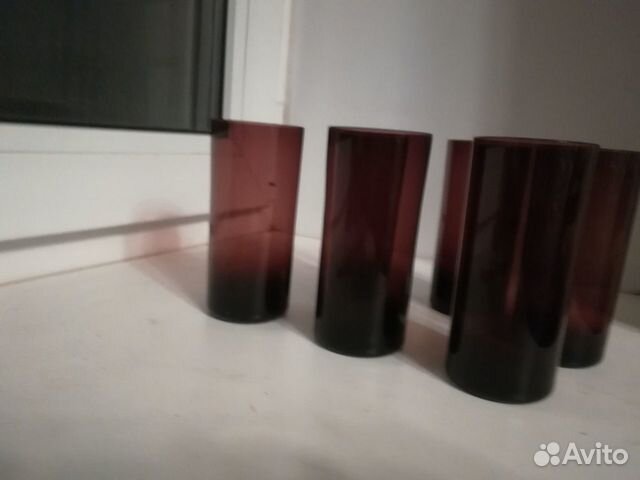 Стаканы из цветного стекла