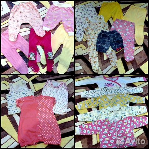 Одежда на девочку от рождения до года