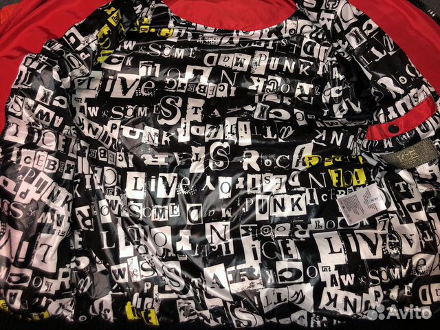 Красная зимняя куртка пуховик Iceberg, 48