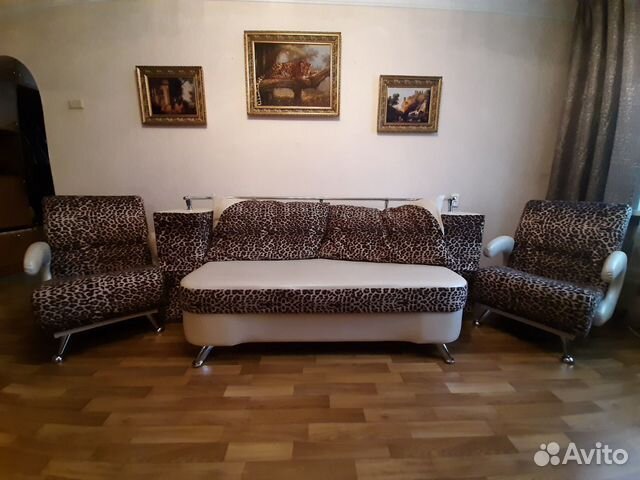 Диван раскладной и 2 кресла Диван раскладной и 2 кресла