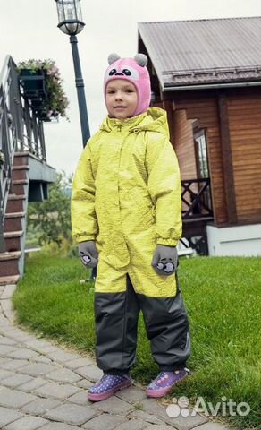 Новый Весна Комбез Nikastyle,желтый,р.104 по 122 Новый Весна Комбез Nikastyle,желтый,р.104 по 122