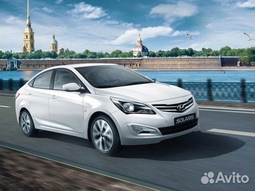 Бампер передний в цвет Hyundai Solaris 2014-2017 г