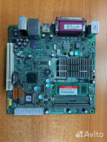 Материнская Плата m-ITX + Atom 1.8 + ddr3 1 gb Материнская Плата m-ITX + Atom 1.8 + ddr3 1 gb