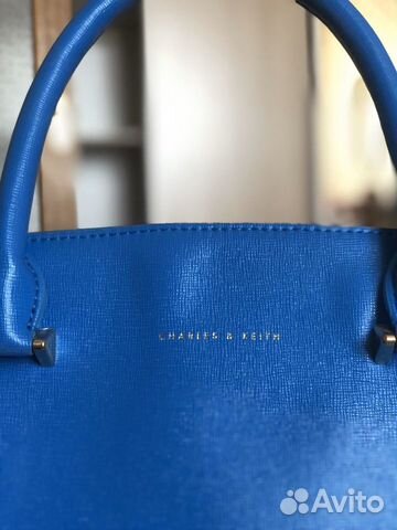 Новая сумка Charles & Keith лазурного цвета