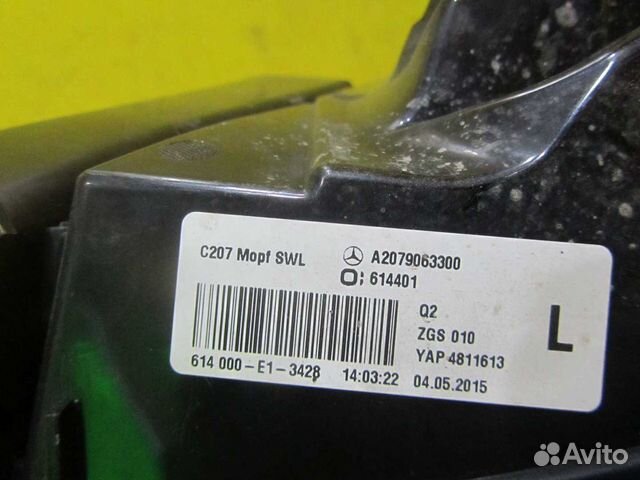 Фонарь левый внешний Mercedes E c207 w207 (13-16) Фонарь левый внешний Mercedes E c207 w207 (13-16)