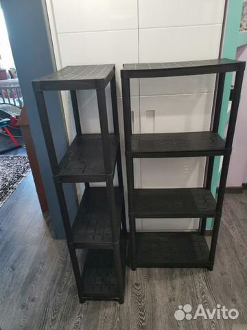 Стеллаж пластиковый 2 шт