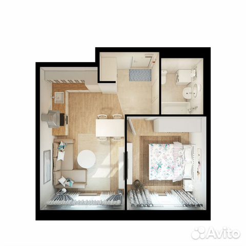 1-к квартира, 39.8 м², 16/16 эт.