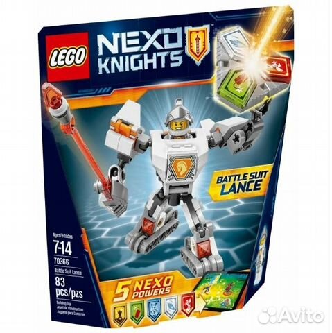 Lego Nexo Knights 70366 Боевые доспехи Ланса Lego Nexo Knights 70366 Боевые доспехи Ланса