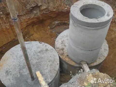 Септик 4.666 м3, монтаж септика под ключ из жб кол