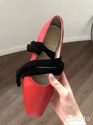 Босоножки балетки красные Nina Zarqua Босоножки балетки красные Nina Zarqua