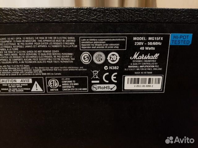 Комбоусилитель Marshall MG15FX Комбоусилитель Marshall MG15FX