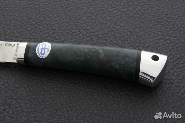 Нож Заноза (Стабилизированная карельская береза, e