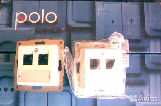 Компьютерная розетка Legrand Polo RJ 45x2 Компьютерная розетка Legrand Polo RJ 45x2