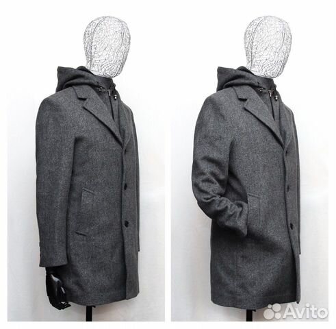 Мужское пальто Macho Шерсть Кашемир 48 Мужское пальто Macho Шерсть Кашемир 48