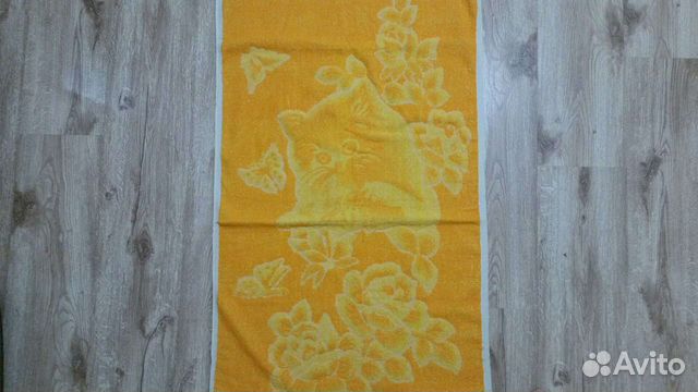 Полотенце Кот и бабочки
