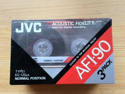 JVC запечатанные чистые