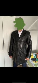 Тренч мужской кожаный