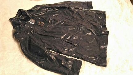 Кожаная куртка -пальто