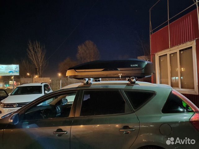 Бокс на крышу Lux Tavr 175 черный матовый