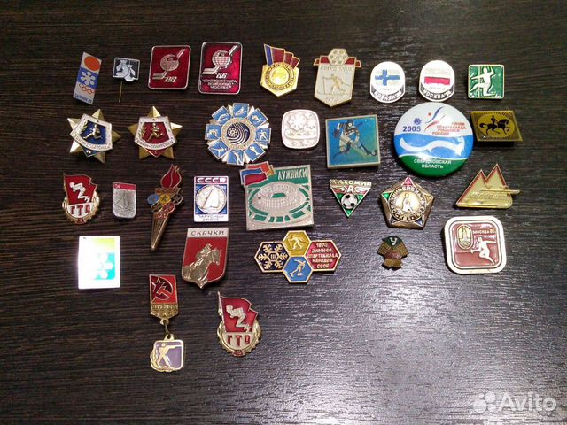 Значки серии Спорт 33 шт