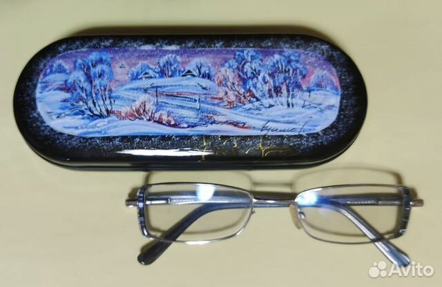 Футляр д/очков Зима. Ручная роспись