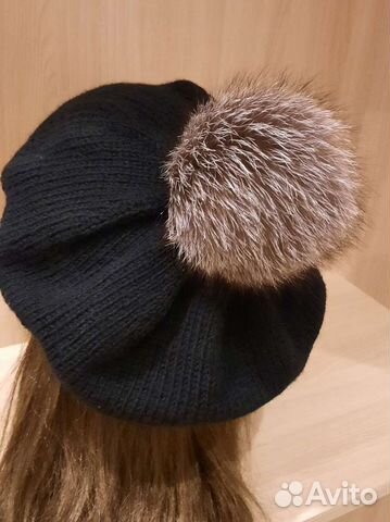 Берет вязаный ручная работа