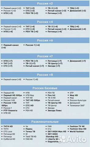 Iptv пакет каналов Premium с UHD (530 каналов)