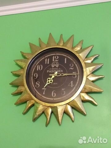 Французкие интерьерные часы Солнце