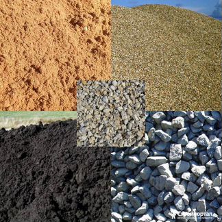 Песок,пгс,щебень,гравий и другое от 1-4 тонн