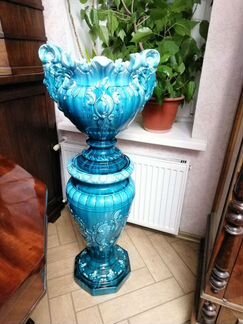 Ваза старинная фарфор майолика