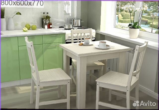 Раздвижной стол на кухню 70 см
