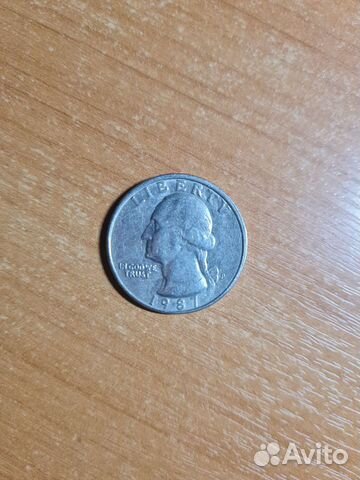 Монета Liberty Quarter Dollar