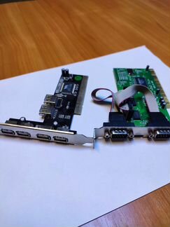 Плата COM, USB PCI