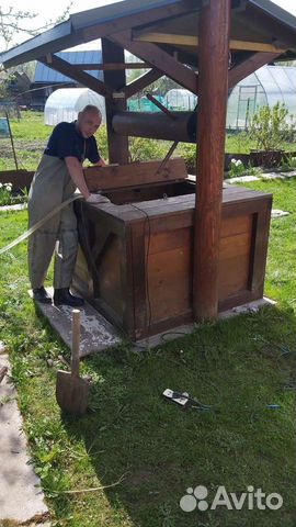 Чистка,ремонт колодцев,скобирование,замазка