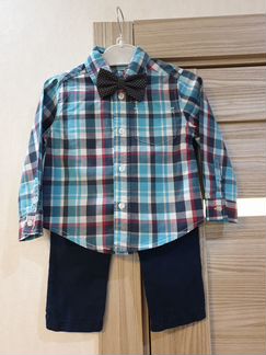 Нарядный костюм рубашка и брюки р.86